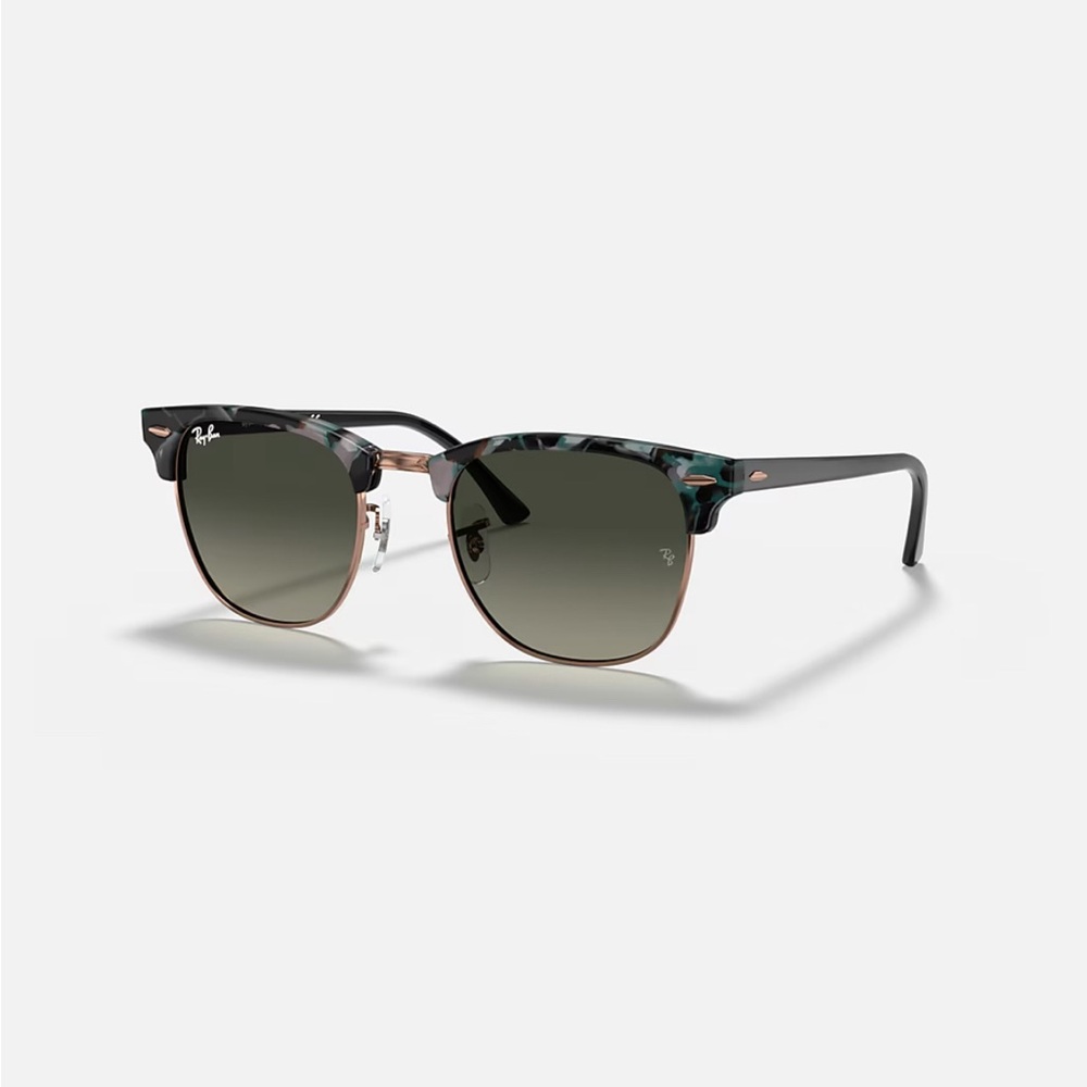 Ray Ban RB 3016 1255/71 Clubmaster Fleck Sunglasses 51-21-145